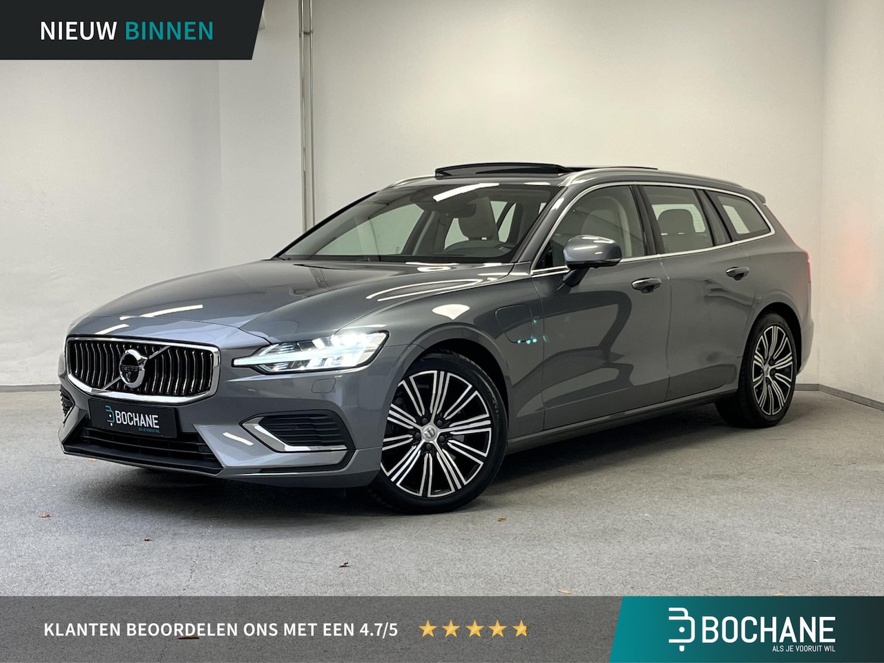 Volvo V60 - 2.0 T8 Twin Engine AWD Inscription | PANO | LEDER | 360º CAMERA | HEAD-UP | - AutoWereld.nl