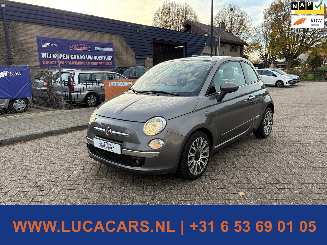Fiat 500 - 0.9 TwinAir Lounge 2X SLEUTEL + BOEKJES! - AutoWereld.nl