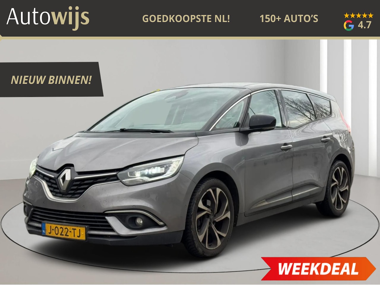 Renault Grand Scénic - 1.3 TCe Intens 7p.|7-PERSOONS|CAMERA|TREKHAAK|AUT|LED|NAVI - AutoWereld.nl