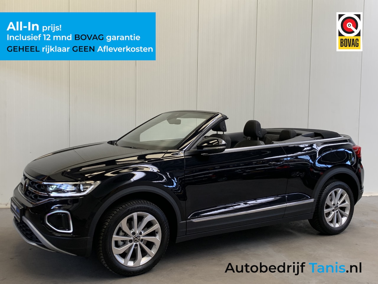 Volkswagen T-Roc Cabrio - 1.0 TSI Style DIGITAL COCKPIT-NAVI-ECC-CAMERA-LMV-PARKEER FUNCTIE - AutoWereld.nl
