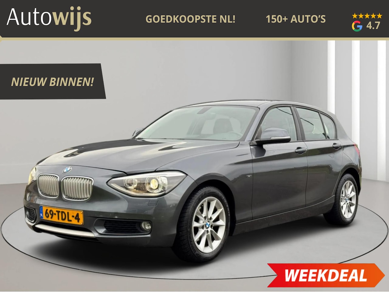 BMW 1-serie - 116i Business+|URBAN|AUT|XENON|DAB|GROOT NAVI|GOED ONDERHOUDEN|CLIMA| - AutoWereld.nl