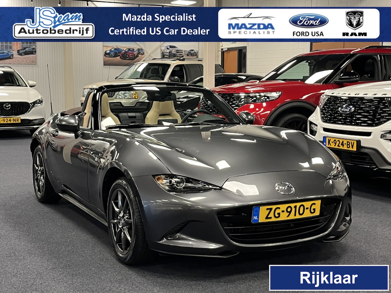 Mazda MX-5 - ND Roadster 1.5 SkyActiv-G 132PK Chairo Limited Bose Leder PDC Apple CarPlay - AutoWereld.nl