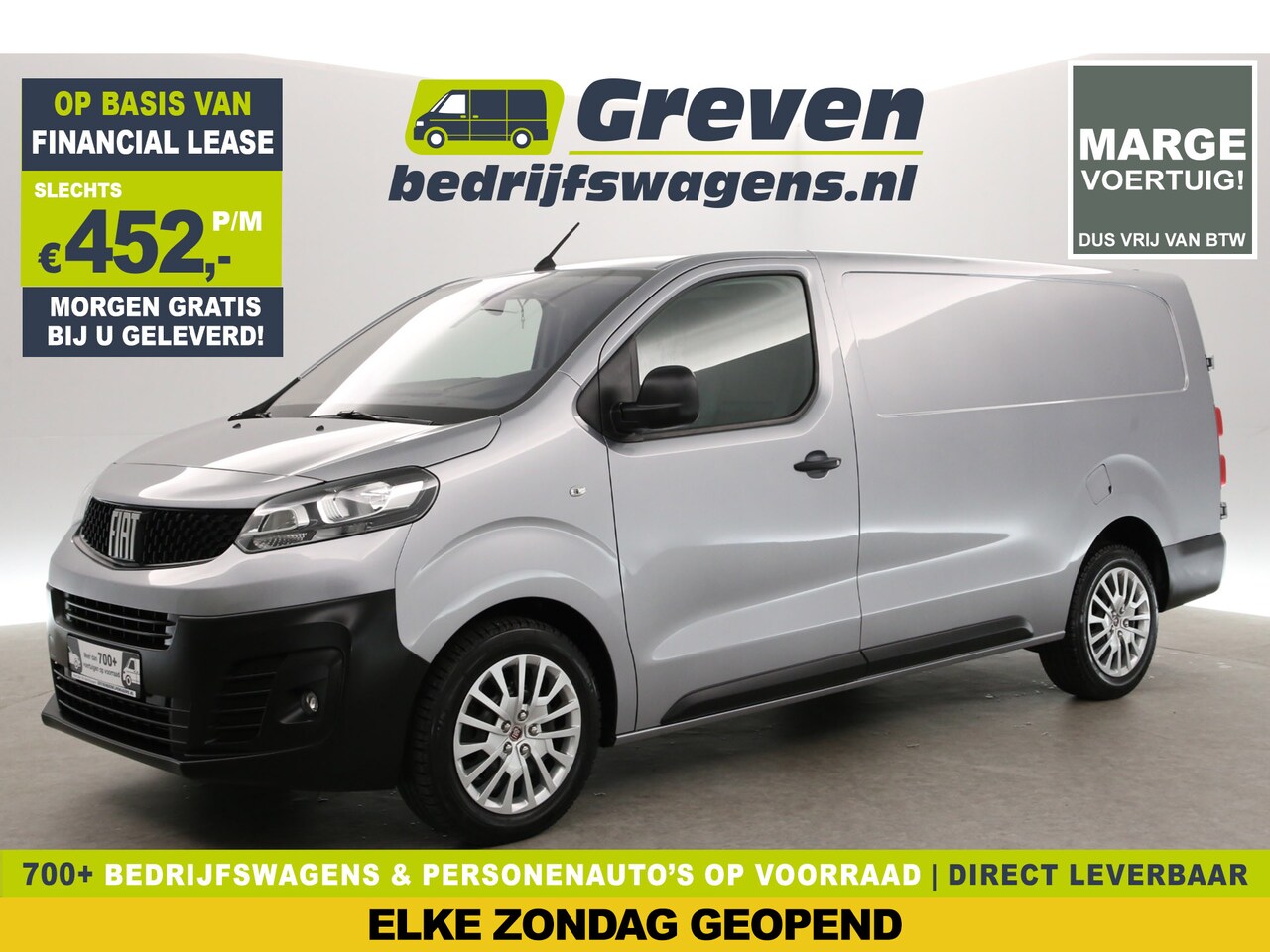 Fiat Scudo - 2.0 SX L3H1 145PK | MARGE | Automaat | 360° Camera | 3-Zits | Airco | Carplay | Cruise | N - AutoWereld.nl