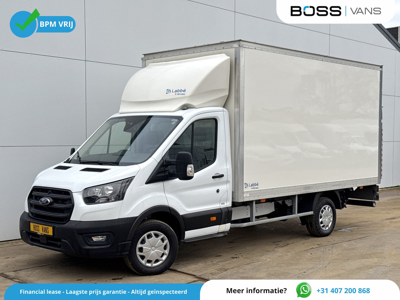 Ford Transit - 350 2.0 TDCI 130PK Laadklep Airco Cruise Control Lane Assist Koffer Bakwagen Meubelbak - AutoWereld.nl