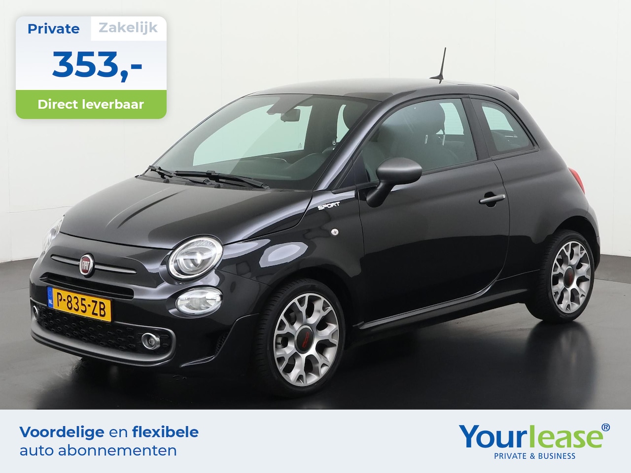 Fiat 500 - 1.0 Hybrid Sport | All-in 353,- Private Lease | Direct uit voorraad - AutoWereld.nl