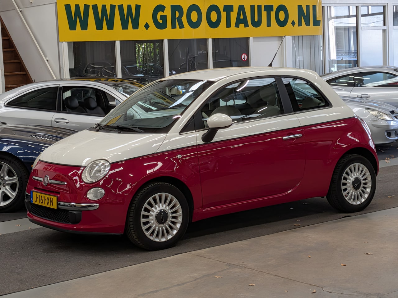 Fiat 500 - 1.2 Bicolore Airco, Stuurbekrachtiging - AutoWereld.nl