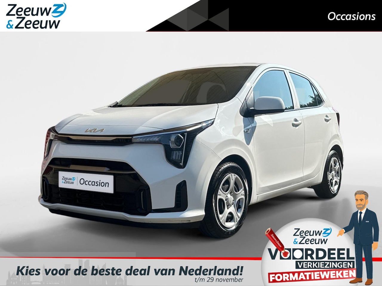 Kia Picanto - 1.0 DynamicLine Nieuw model | Dealer onderhouden | Fabrieksgarantie t/m 12-10-2024 + 3x 1 - AutoWereld.nl