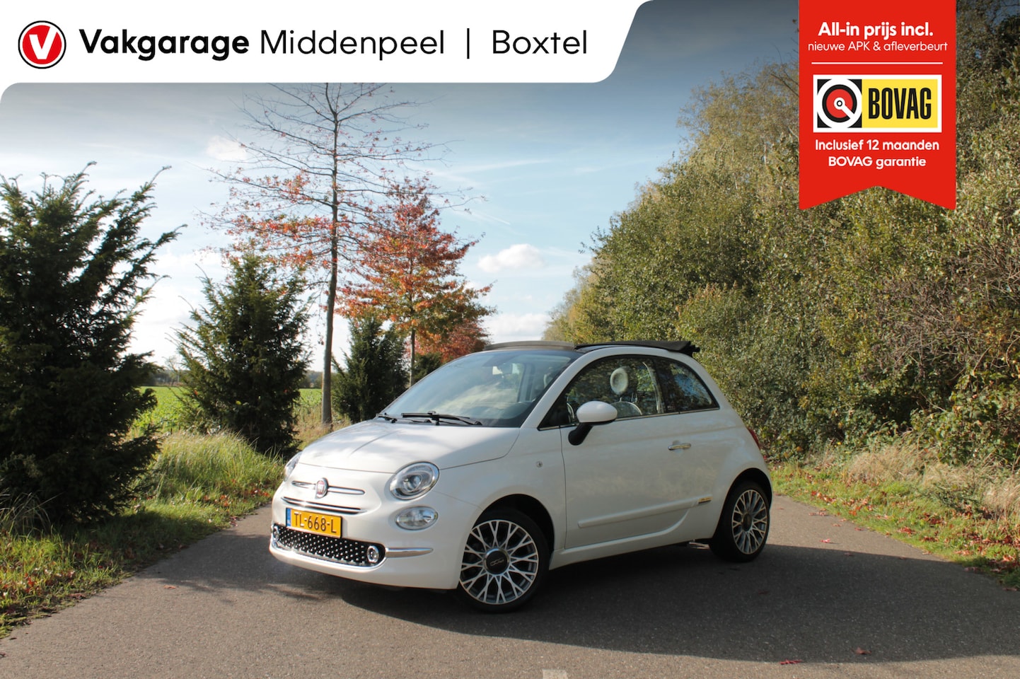 Fiat 500 C - 0.9 TwinAir Turbo Lounge | Cabrio | Airco | Cruise - AutoWereld.nl