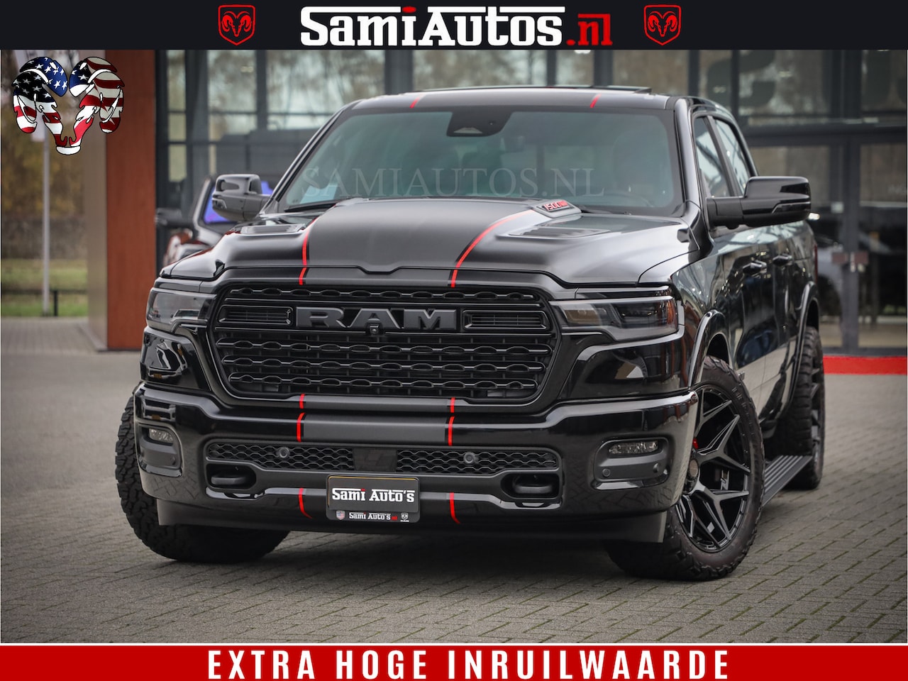 Dodge Ram 1500 - Limited Night High Output 540HP 706Nm | Massage + Full Option | De Meest Luxe en Volle Pic - AutoWereld.nl