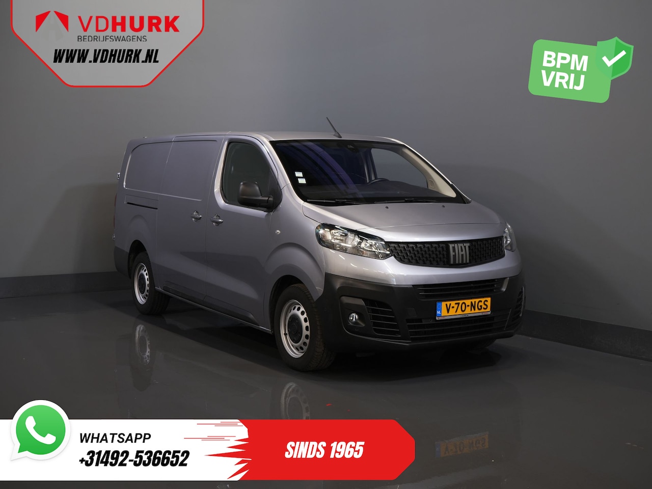 Fiat Scudo - 2.0 MJ 145 pk L3 BPM VRIJ! Adapt.Cruise/ Climate/ Keyless/ Carplay/ Camera/ PDC - AutoWereld.nl