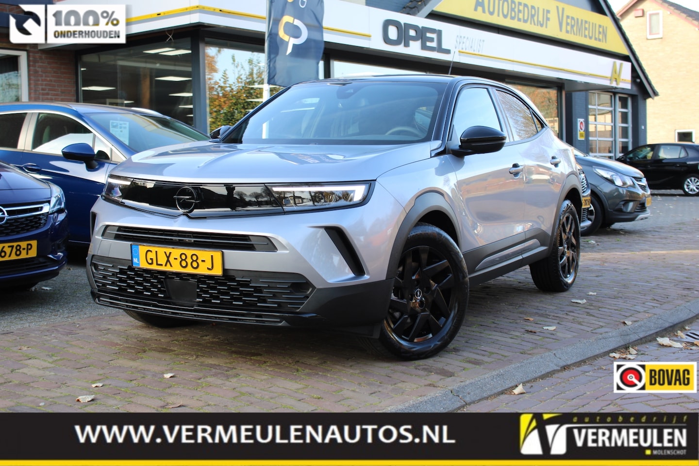 Opel Mokka - 1.2 Turbo Hybrid 136PK GS + 17"/ Navi/ Clima/ Cruise/ Camera/ CarPlay/ Full-LED/ NL auto - AutoWereld.nl