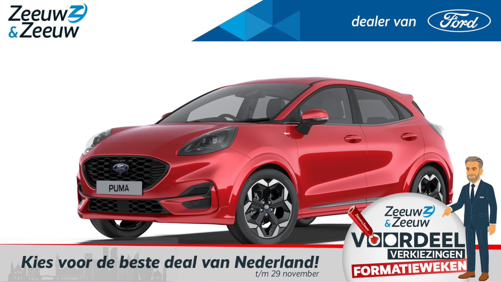 Ford Puma - 1.0 EcoBoost Hybrid ST-Line X | Nieuw te bestellen | Prijs inclusief 4000 euro Ford Voorde - AutoWereld.nl
