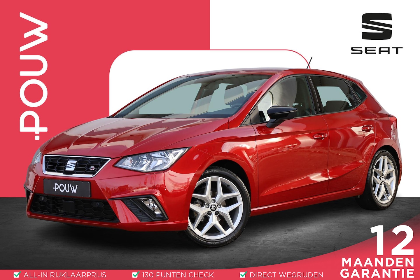 SEAT Ibiza - 1.0 TSI 95pk FR Business Intense | Adaptieve Cruise Control | Achteruitrijcamera | Navigat - AutoWereld.nl