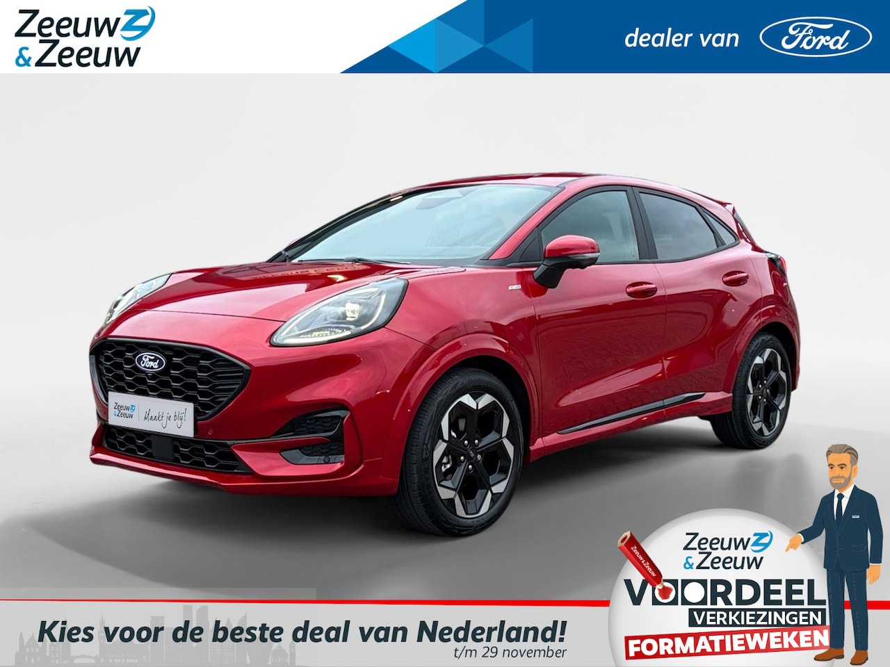 Ford Puma - 1.0 EcoBoost Hybrid ST-Line X | Nieuw te bestellen | Prijs inclusief 4000 euro Ford Voorde - AutoWereld.nl