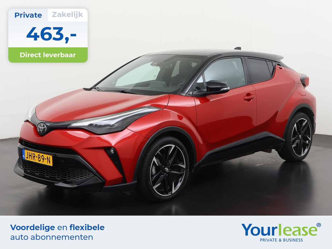 Toyota C-HR - 1.8 Hybrid GR-Sport Bi-Tone | All-in 463,- Private Lease | Direct uit voorraad - AutoWereld.nl