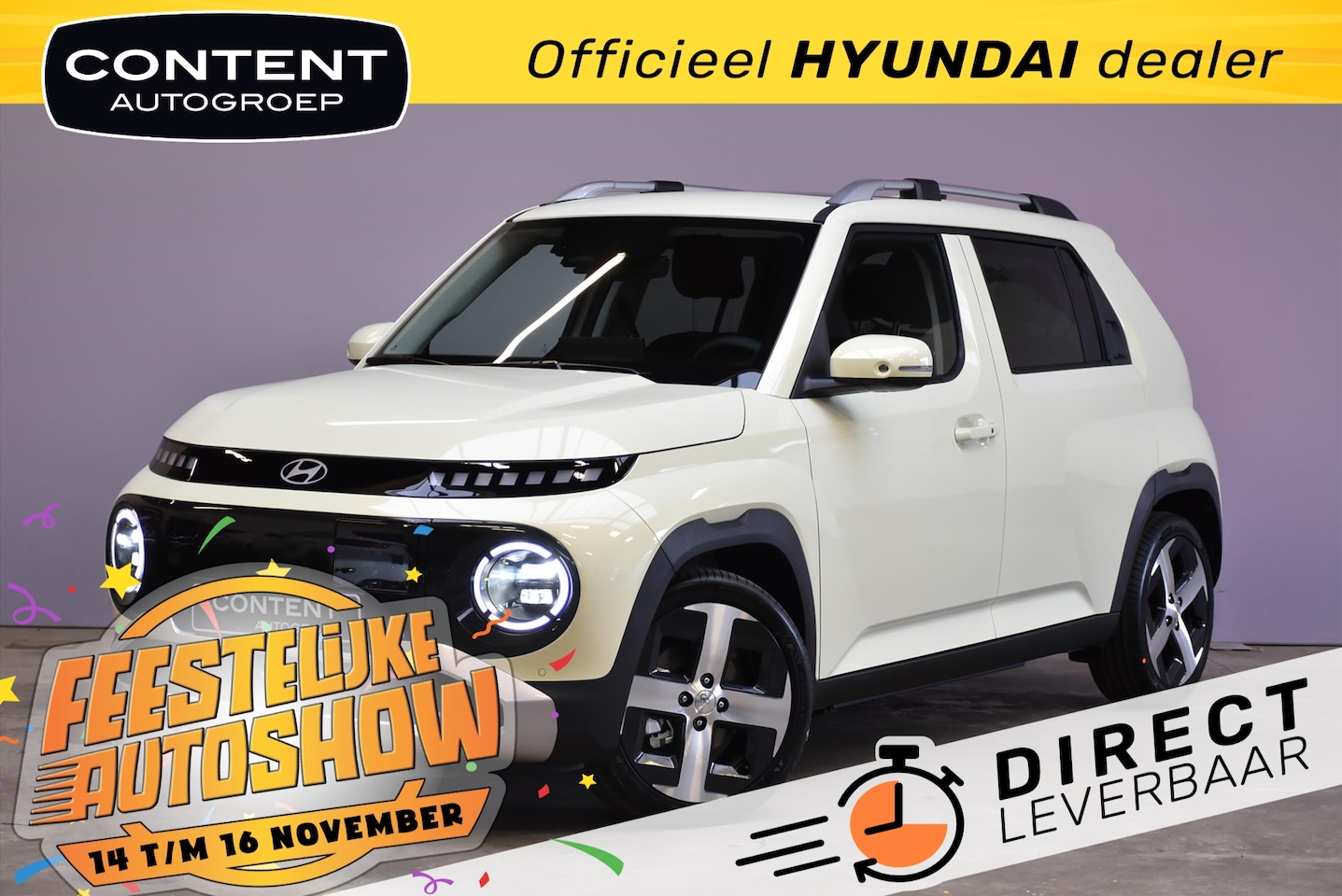 Hyundai Inster - 49 kWh 115pk Evolve Sky I Voorraad voordeel! - AutoWereld.nl