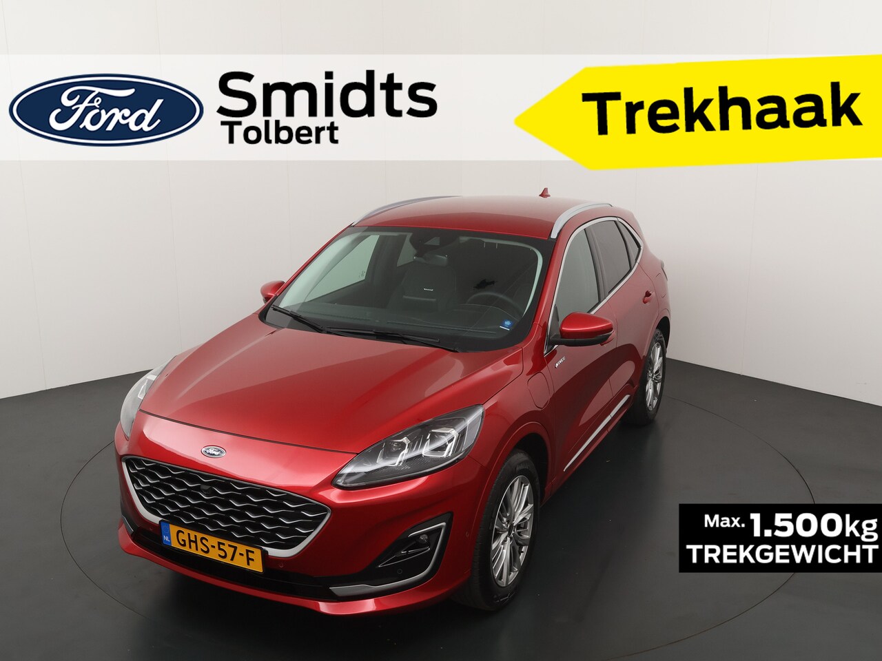 Ford Kuga - 2.5 PHEV 225 pk Vignale | Trekhaak | Leder | Winter Pack | Adapt. Cruise | Camera | Elek. - AutoWereld.nl
