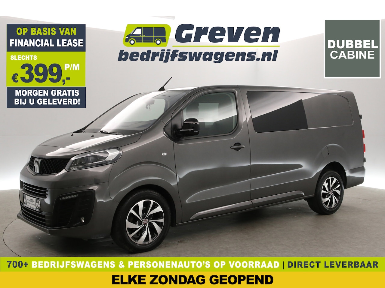Fiat Scudo - Multicab SX L3H1 | 177PK | DC | Aut. | Airco | 360° Camera | Carplay | Cruise | Navi | Par - AutoWereld.nl