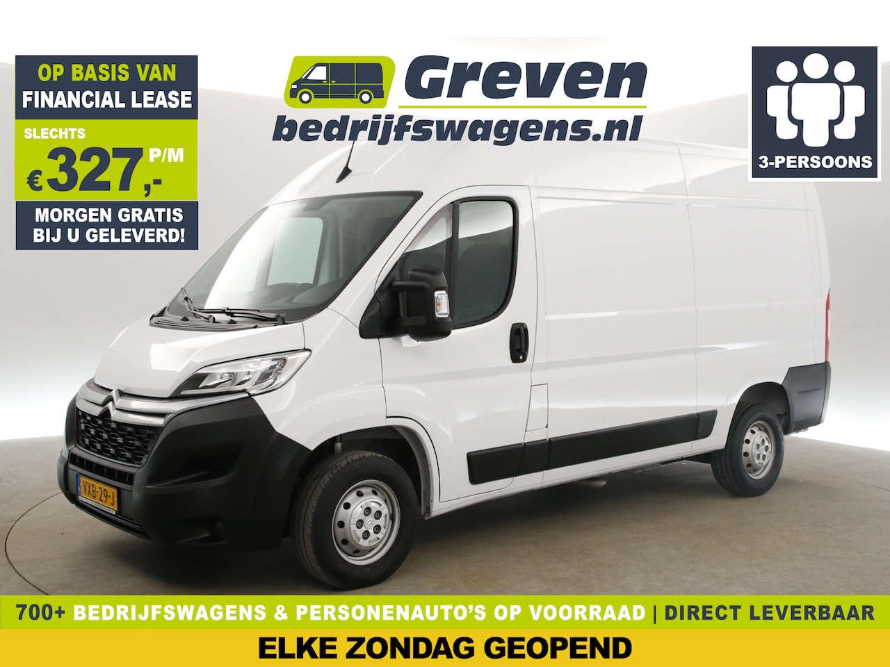 Citroën Jumper - 2.2 BlueHDi L2H2 | 140PK | Clima | Cruise | Navigatie | 3-Zits | Parkeersensoren - AutoWereld.nl
