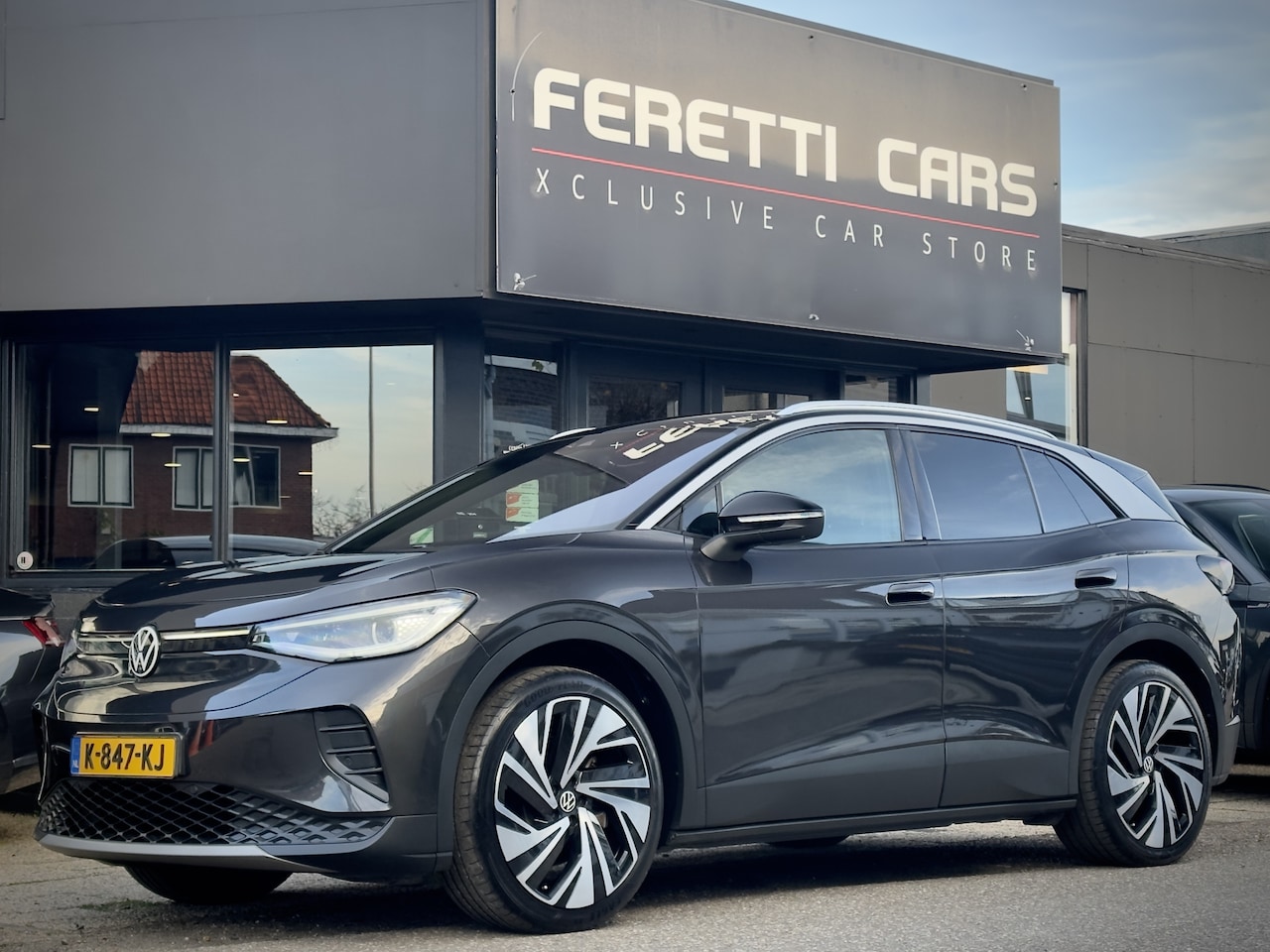 Volkswagen ID.4 - FIRST MAX 77 KWH PANODAK DESIGNO-LEDER 21 INCH-LMV NAVI CAMERA APPLE-CARPLAY LED PDC - AutoWereld.nl