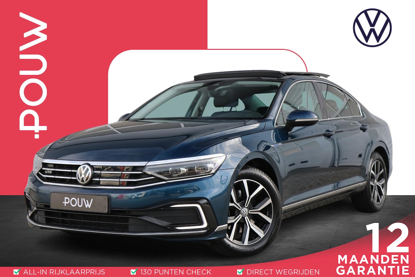 Volkswagen Passat - GTE 1.4 TSI 218pk DSG PHEV | SoH 95% | Trekhaak | Panoramadak | Achteruitrijcamera - AutoWereld.nl