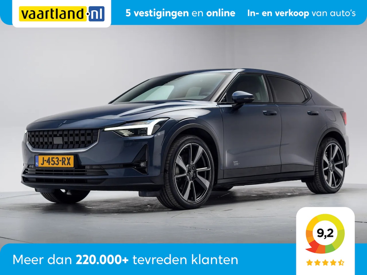 Polestar 2 - Long Range Dual Motor Launch Edition 78kWh [ Leder Panorama Adapt.cruise Standkachel ] - AutoWereld.nl