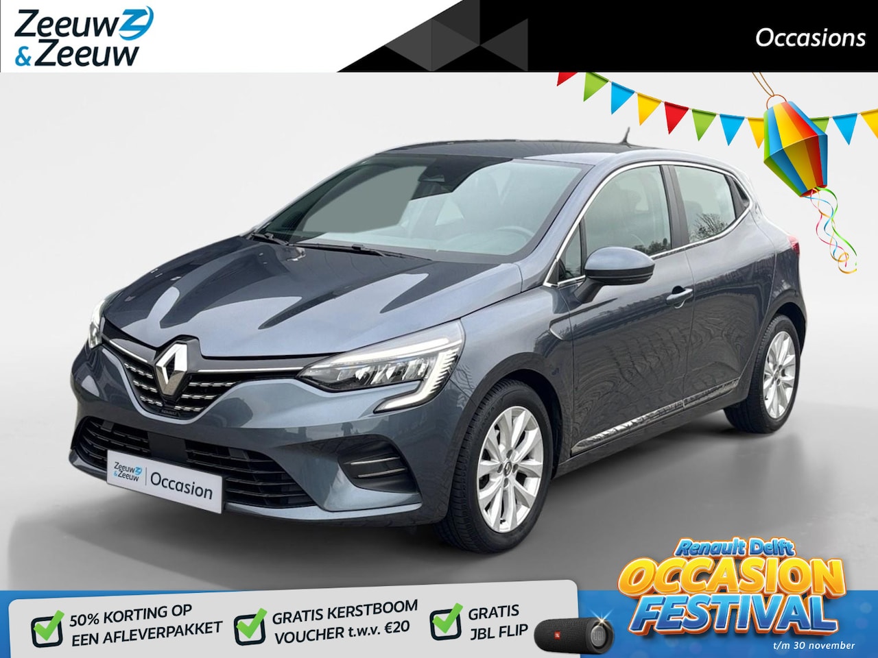 Renault Clio - 90PK TCe Intens | Navi | Cruise Control | Parkeersensoren | Climate Control | Apple CarPla - AutoWereld.nl