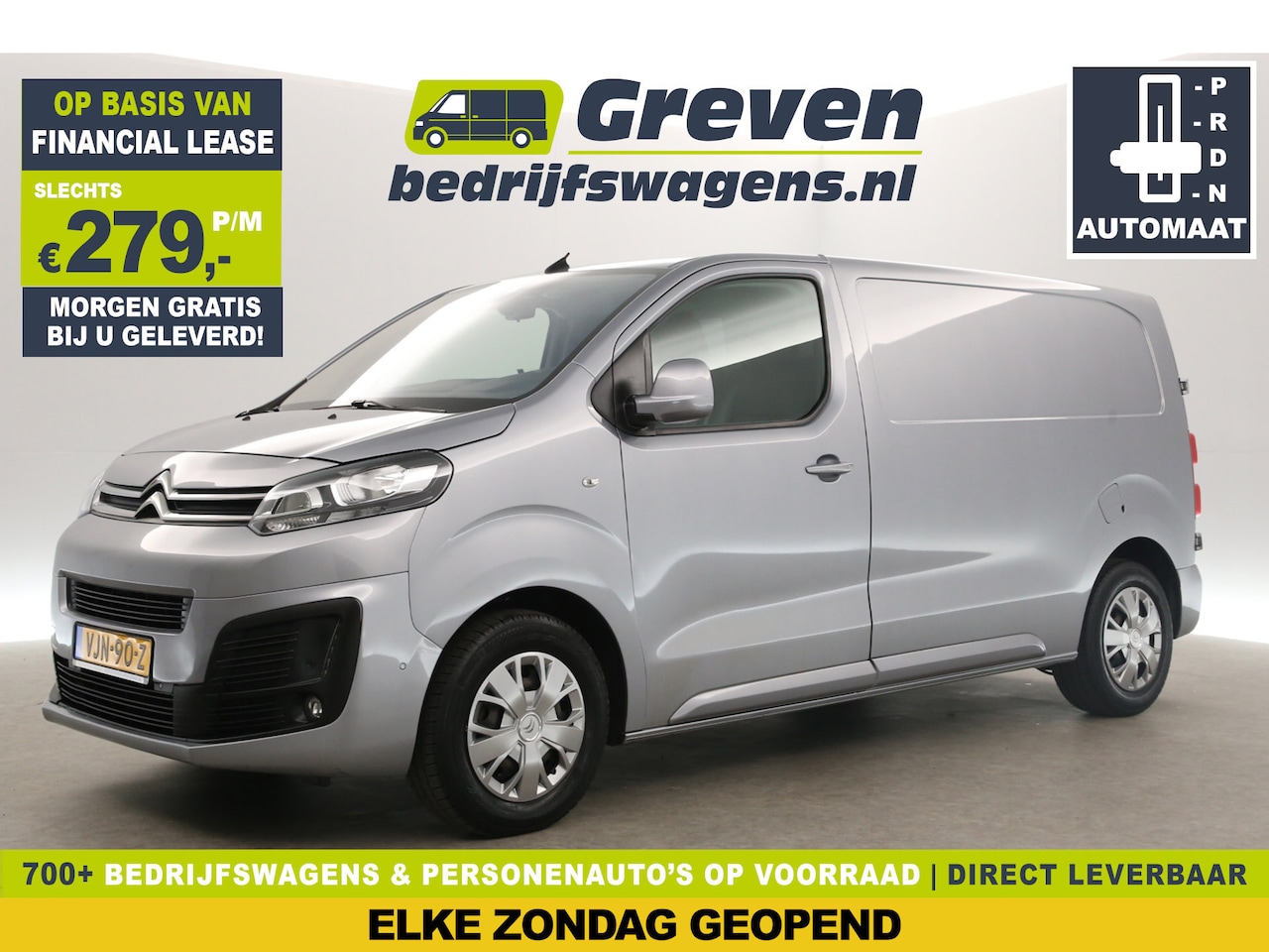 Citroën Jumpy - 2.0 BlueHDI L2H1 | Automaat | Airco | Cruise | 3-Zits | Camera | Trekh. | Carplay | Naviga - AutoWereld.nl