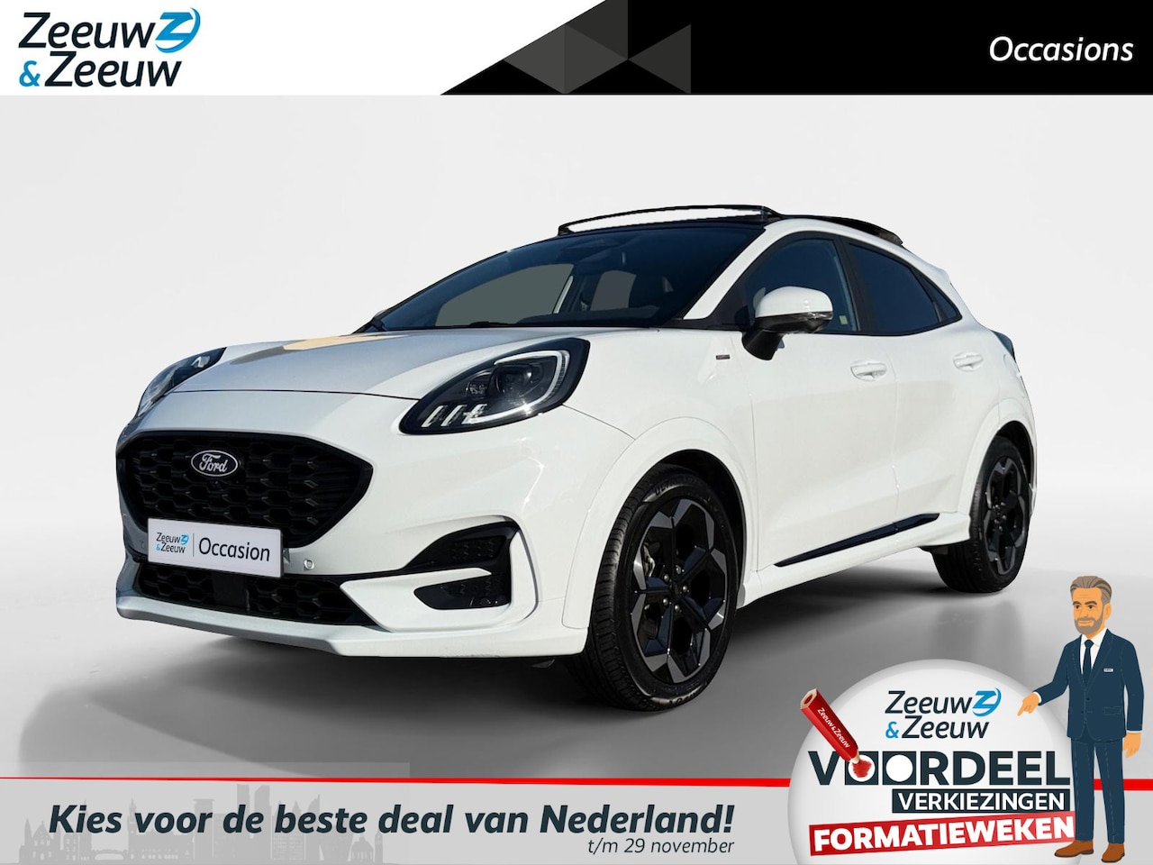 Ford Puma - ST-Line x | Zeer nette auto | Automaat | Navigatie | Apple carplay & Android auto | Adapti - AutoWereld.nl