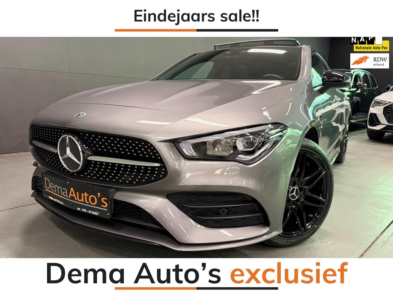 Mercedes-Benz CLA-klasse Shooting Brake - 250 e AMG PREMIUM 218PK PANO/SFEERVERL/NAVI/DAB/LED/V-COCKPIT/CARPLAY/// - AutoWereld.nl