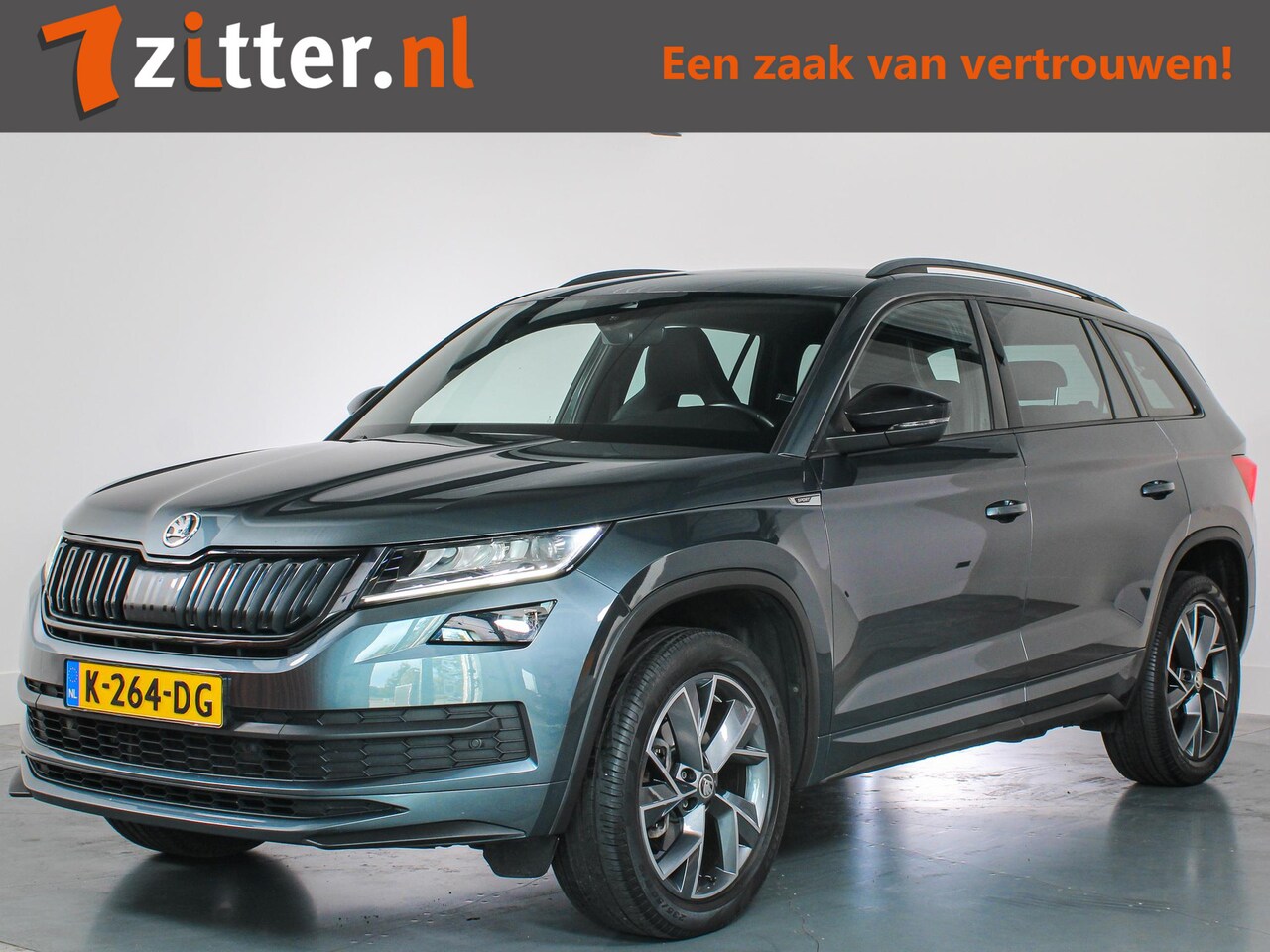 Skoda Kodiaq - 1.5 TSI Sportline Business 1.5 TSI Sportline Business, 7-Persoons, LED, Sportstoelen, Memory, ACC, Virtual, Apple Car - AutoWereld.nl