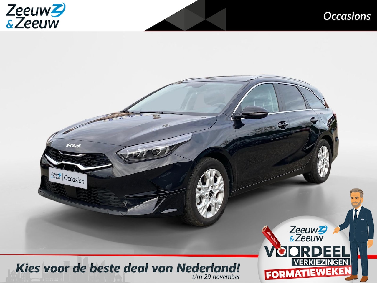 Kia Cee'd Sportswagon - Ceed 1.5 T-GDi DynamicPlusLine | Automaat | Stoel + stuur verwarming | Navigatie | Climate - AutoWereld.nl