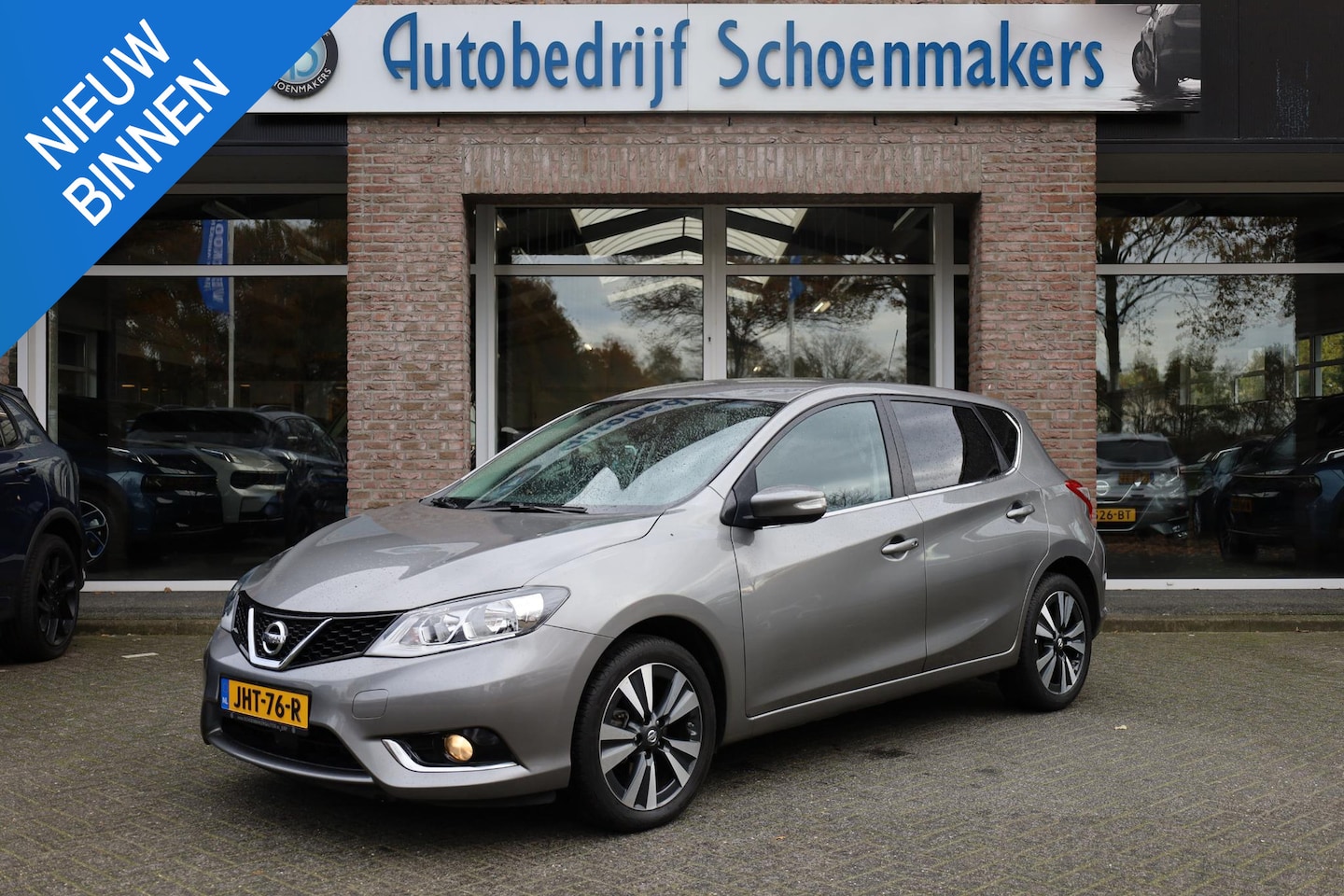 Nissan Pulsar - 1.2 DIG-T N-Connecta HALF-LEER CAMERA NAVI CRUISE CLIMA BT-TELEFOONVERB. 17''LMV - AutoWereld.nl