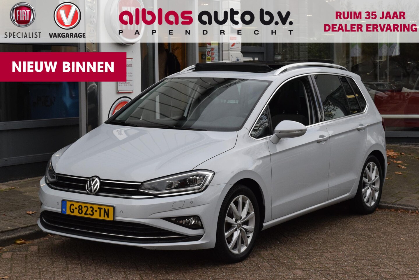 Volkswagen Golf Sportsvan - Highline|Dak|Trekh.|ACC|Carplay|Massage - AutoWereld.nl