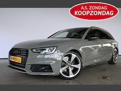 Audi A4 Avant - 2.0 TFSI 190PK Black Edition Automaat 3x S-Line LED Virtual Cockpit Adaptief 100% Onderhou