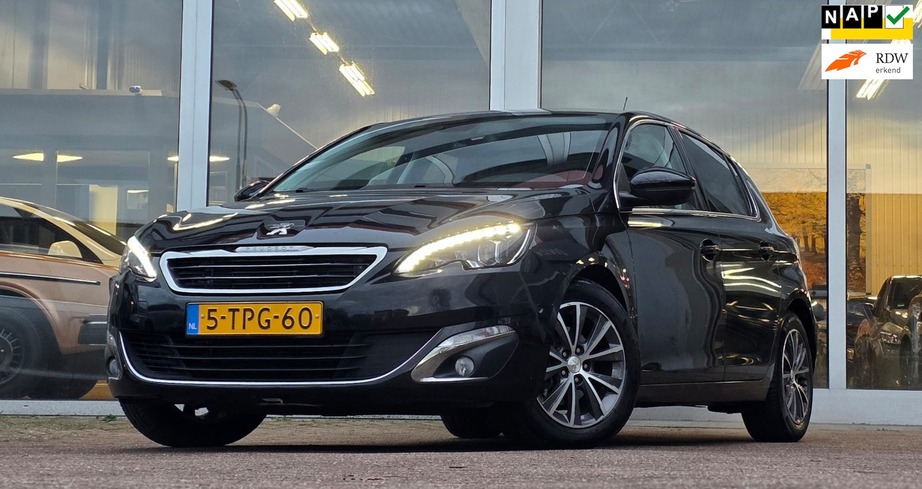 Peugeot 308 - 1.6 THP Allure 100% onderhouden Denon Audio Cruise control adaptief Mooi! - AutoWereld.nl