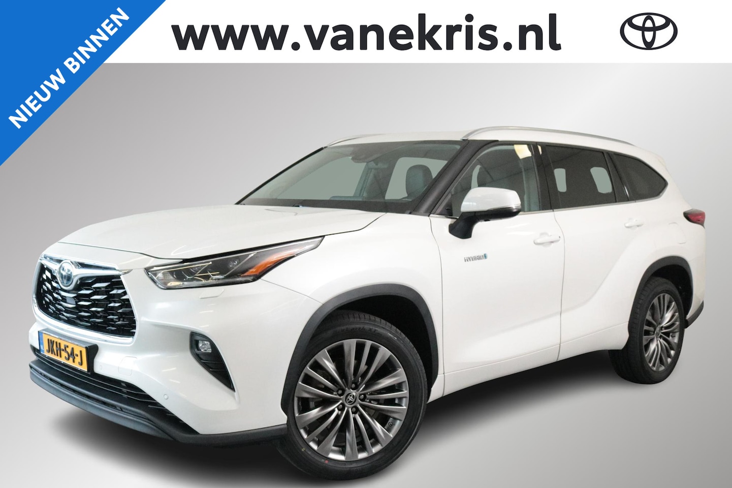 Toyota Highlander - 2.5 AWD Hybrid Executive. Zwart Leder ,JBL, Stoelgeheugen, Achteruitrijcamera, BSM - AutoWereld.nl