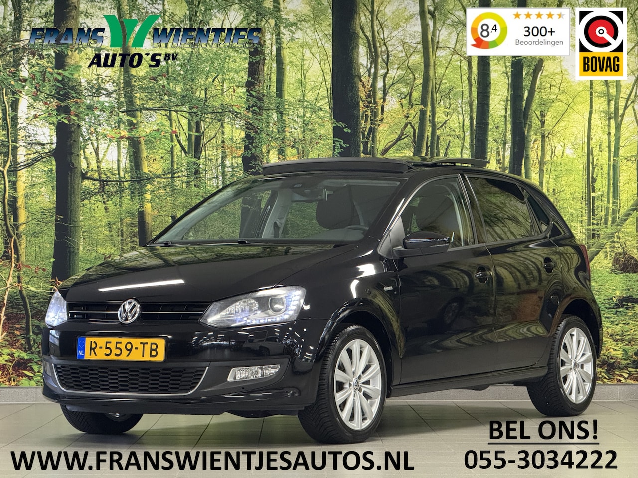 Volkswagen Polo - 1.2-12V BlueMotion Highline | Panoramadak | Apple Carplay | Android Auto | Stoelverwarming - AutoWereld.nl
