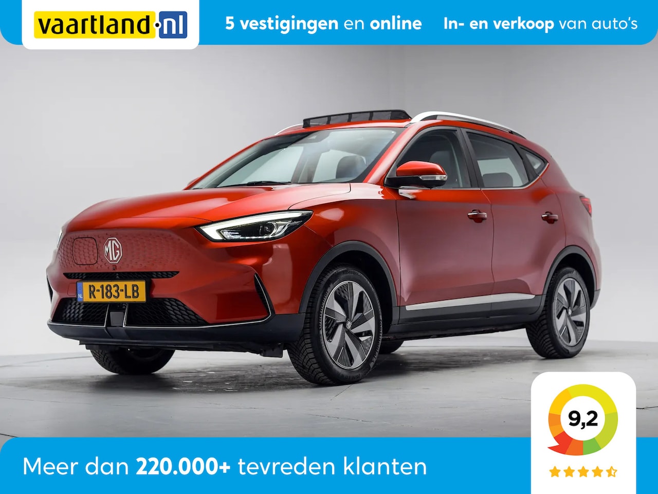 MG ZS - Longe Range Luxury 70kWh 1e eigenaar [ Schuifdak Camera Leer Led ] - AutoWereld.nl