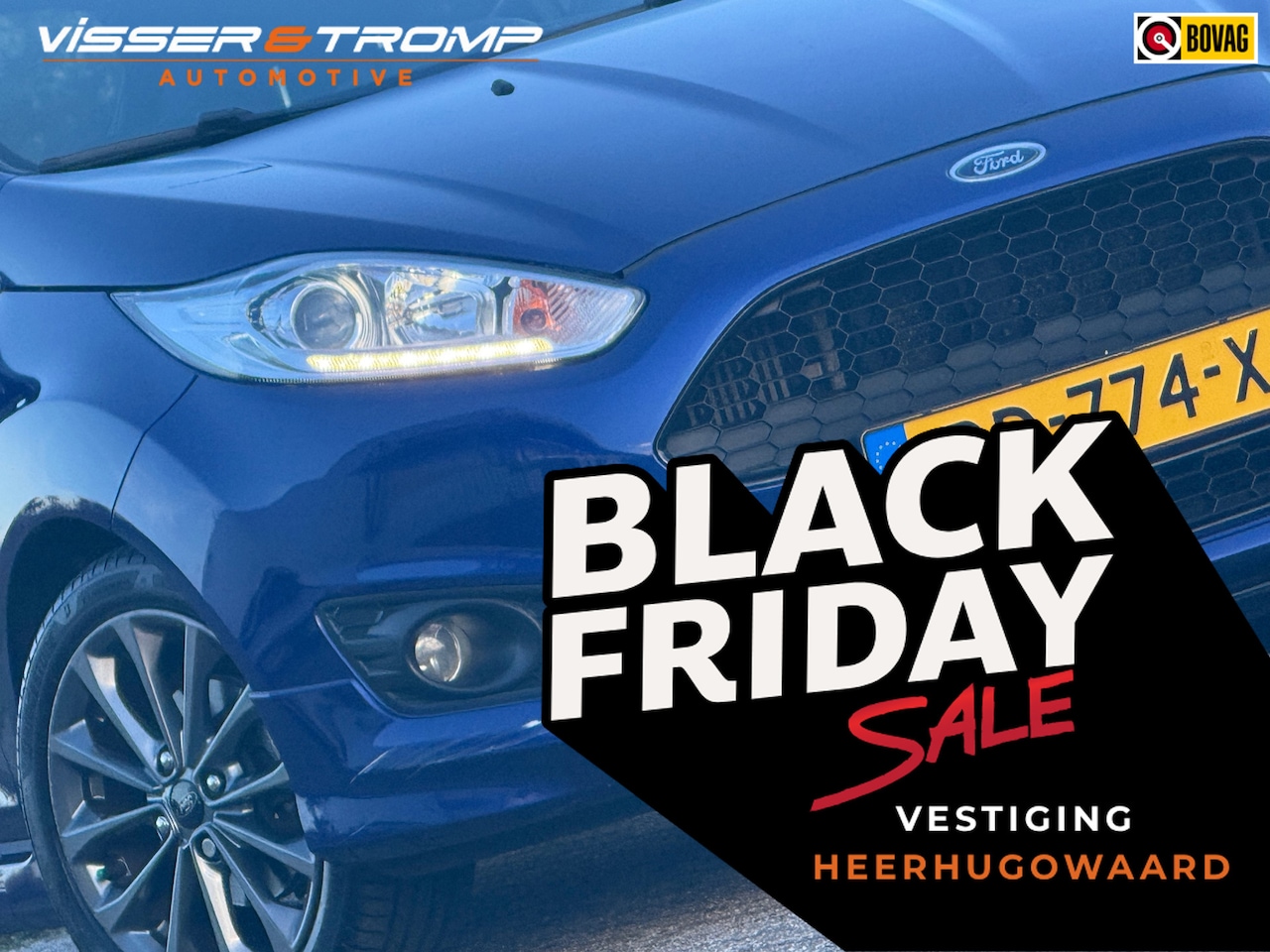 Ford Fiesta - 1.0 EcoBoost ST Line - Deep Impact Blue - Nav/Clima/Cruise - AutoWereld.nl