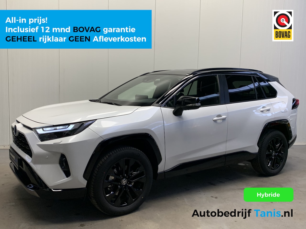 Toyota RAV4 - 2.5 Hybrid Style TWOTONE-LEDER-360°CAMERA-JBL.SOUND-ECC-LANE ASSIST-PDC-NAVI by CARPLAY - AutoWereld.nl