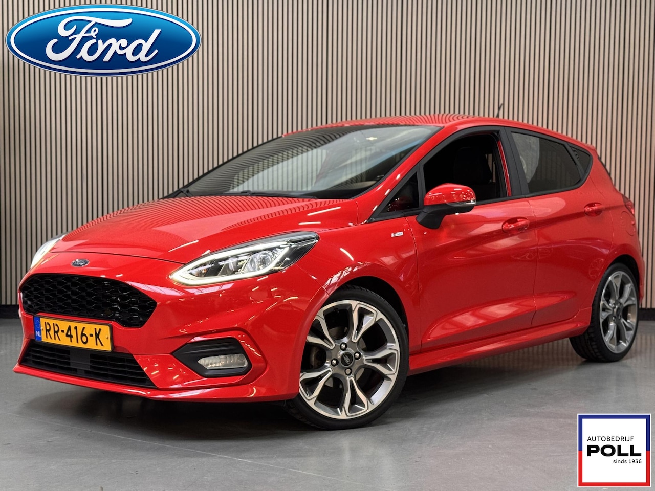 Ford Fiesta - 100pk ST-LINE Navigatie Climat Cruise Control Voorruitverwarming 18" LM velgen Privacy Gla - AutoWereld.nl