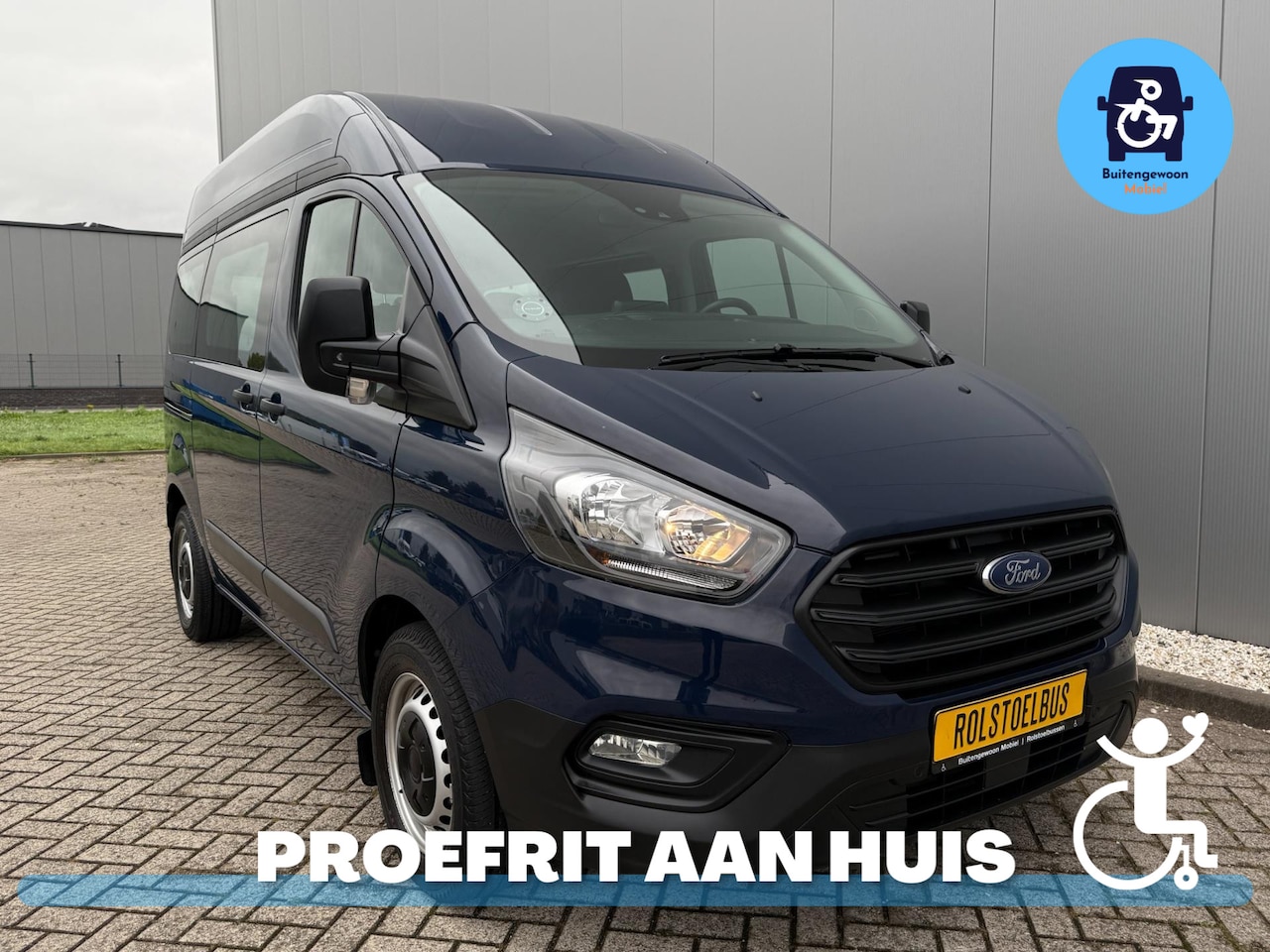 Ford Transit Custom - (2019) Rolstoelbus Airco Automaat Zelfrijder 4 persoons - AutoWereld.nl