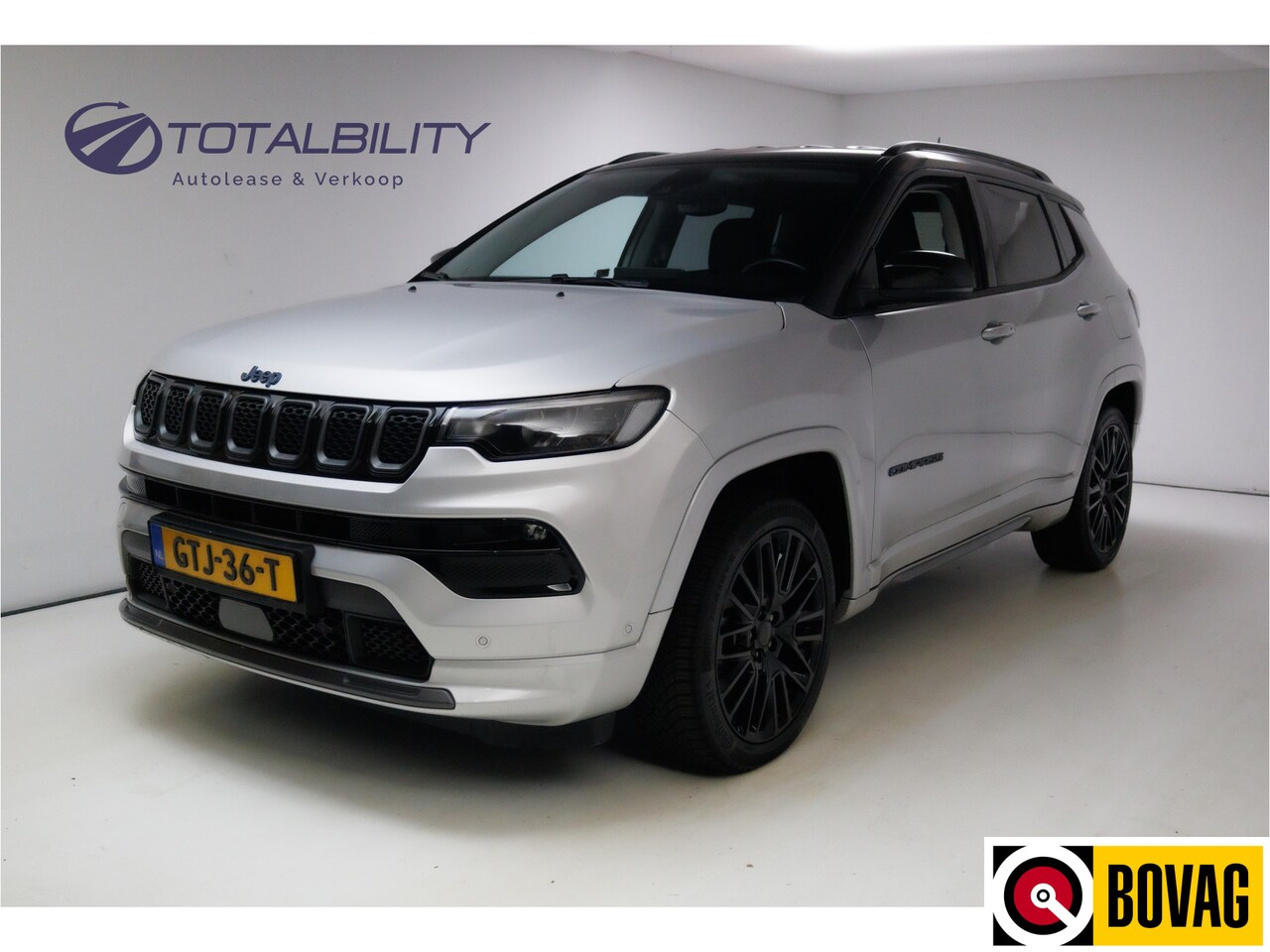 Jeep Compass - 4xe 240 Plug-in Hybrid Electric S | Leer | 19 Inch All-season | Stoel- Stuurverwarming Nav - AutoWereld.nl