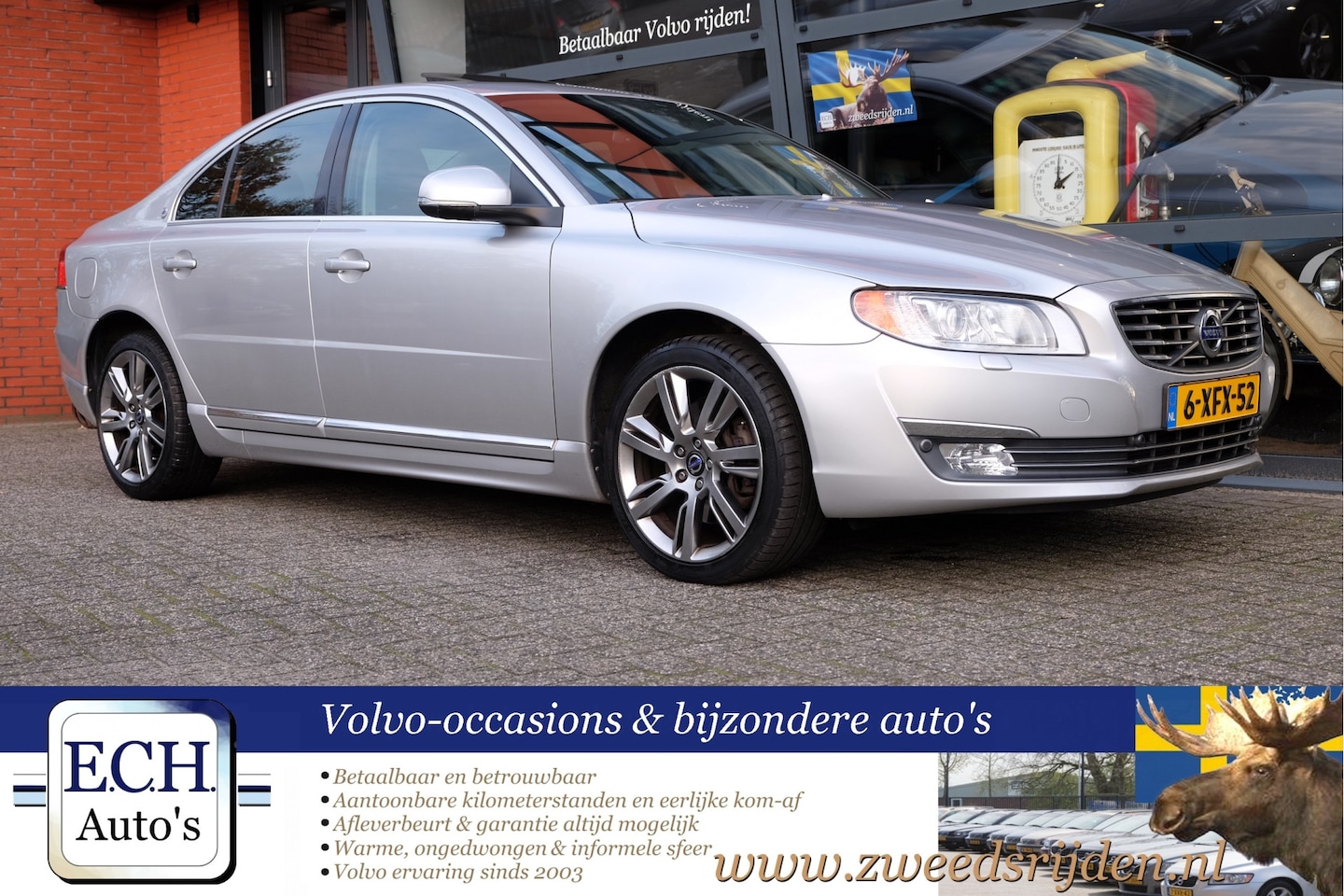 Volvo S80 - 2.0 T5 245 pk Aut. Summum, Schuifdak, Trekhaak, 18 inch - AutoWereld.nl