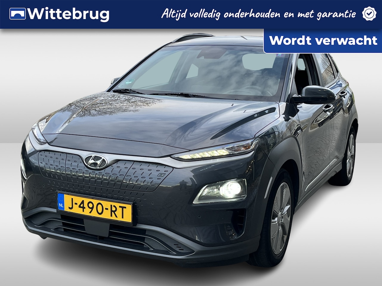 Hyundai Kona Electric - EV Premium 64 kWh LEDER | FULL LED | NAVIGATIE | LONG RANGE - AutoWereld.nl