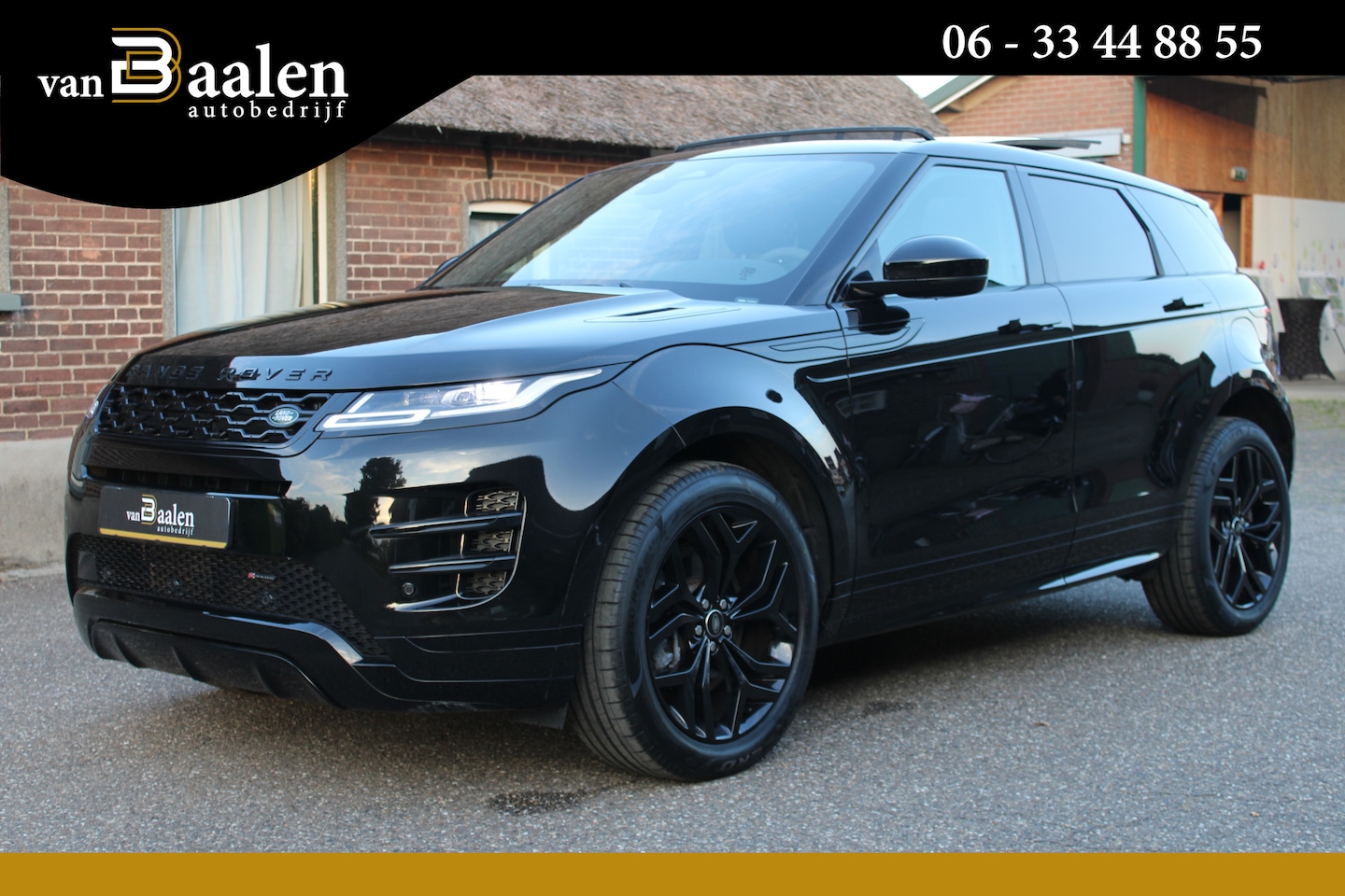 Land Rover Range Rover Evoque - 1.5 P300e AWD R-Dynamic PHEV PANO LEER NAVI ALL BLACK 22000KM!!! - AutoWereld.nl
