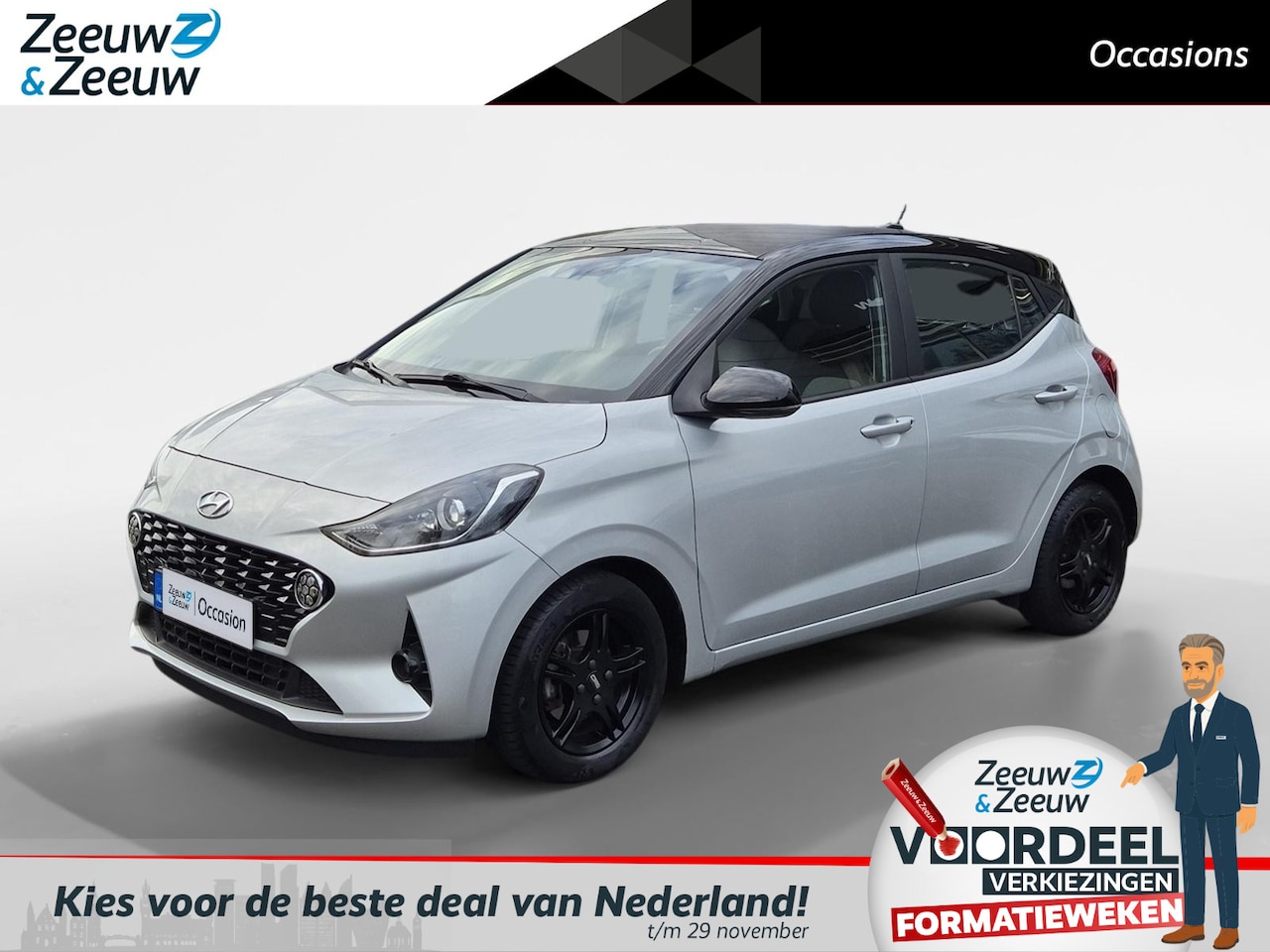 Hyundai i10 - 1.0 Premium | Cruise Control | Climate Control | Camera | LM Velgen | Navigatie | Bluetoot - AutoWereld.nl