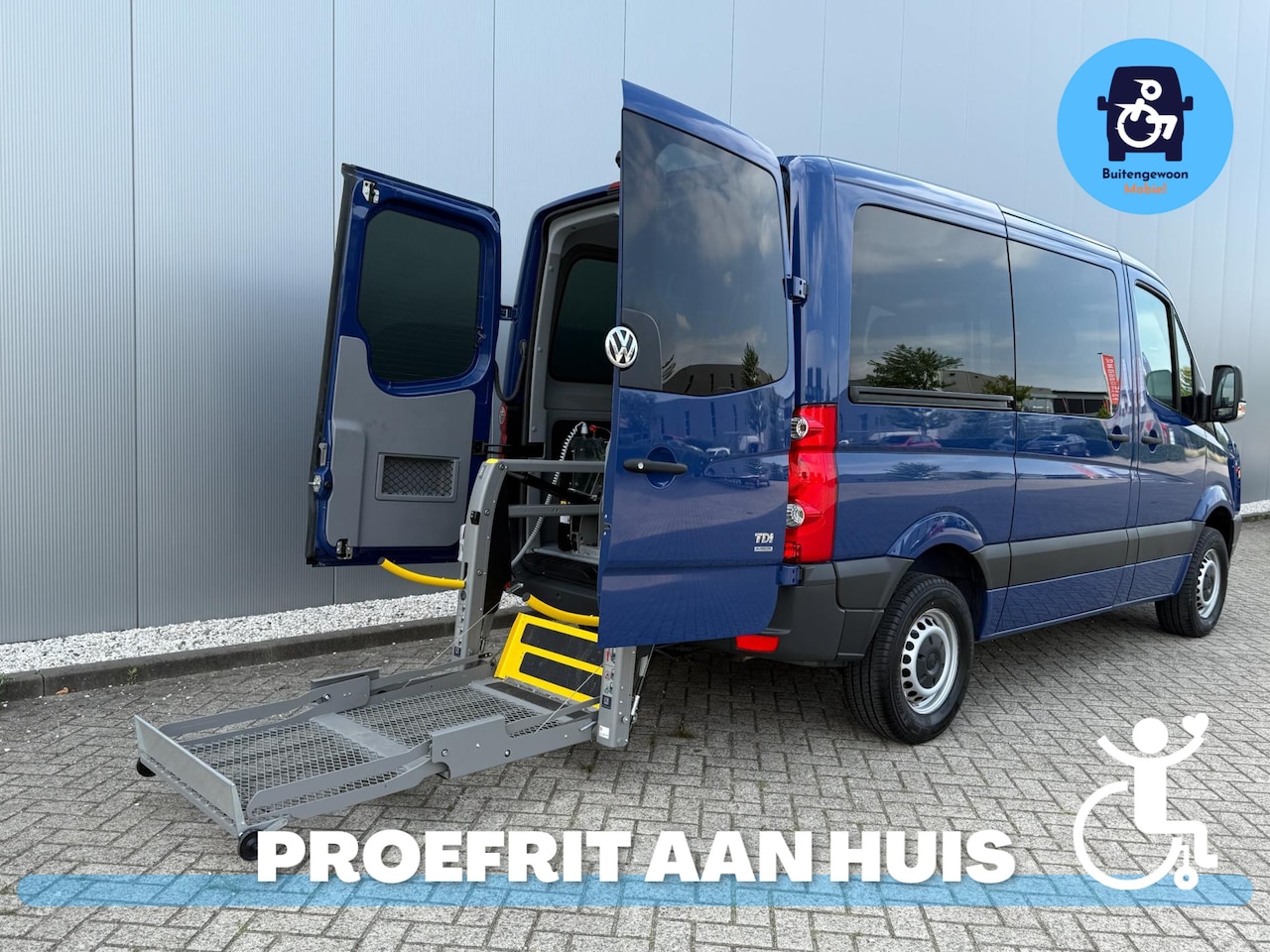 Volkswagen Crafter - Rolstoelbus Airco (DEMO) 5900 km!! - AutoWereld.nl