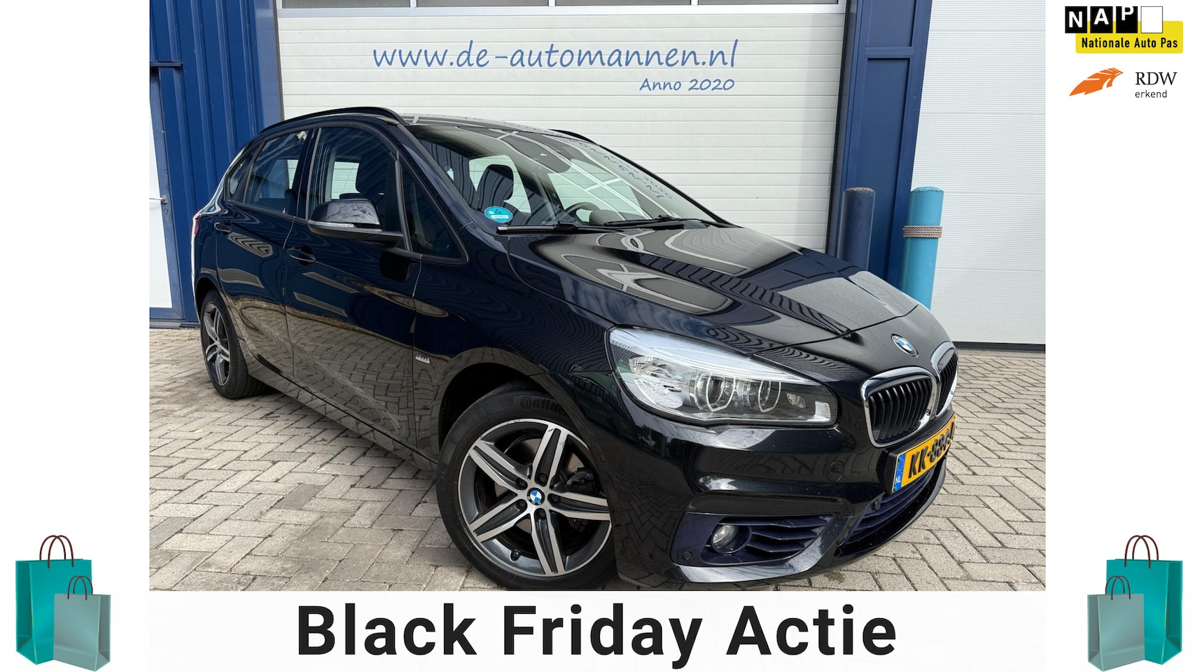 BMW 2-serie Active Tourer - 218i 136pk M Sport ECC / CRUISE / NAVI / TREKH / BLACK FRIDAY DEAL - AutoWereld.nl